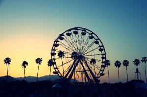 Coachella Ferriswheel Sunset