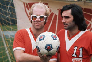 Singer Elton John and Soccer Player George Best